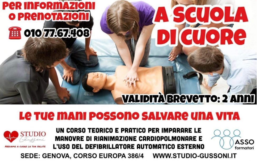 “A Scuola di Cuore”: il corso per imparare le manovre di rianimazione cardiopolmonare per adulto, bambino e lattante