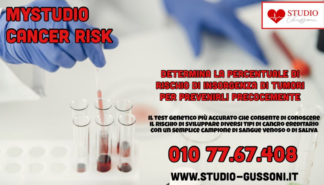 MyStudio CancerRisk: determina il rischio di insorgenza di tumori per prevenirli precocemente